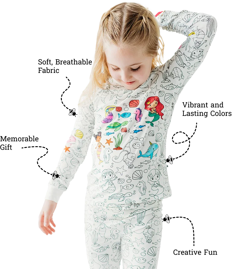Colorable Pajamas Sets