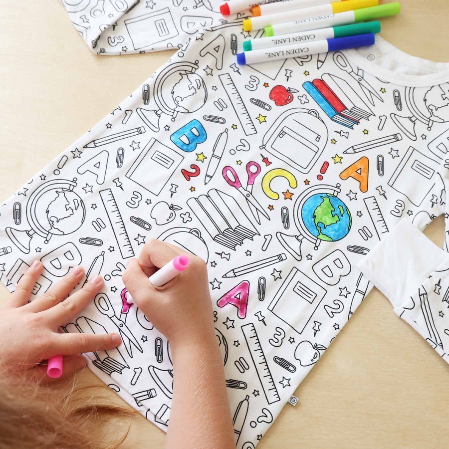 Learning Creative Design Colorable PAJAMAS Set